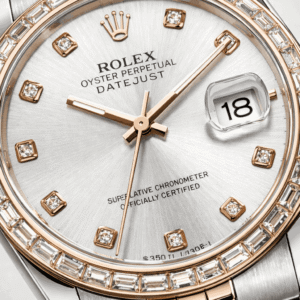 Rolex Diamond Silver Dial watch-macro-dial