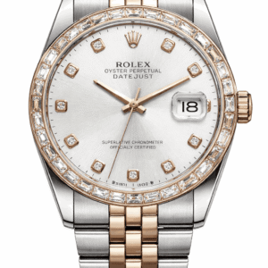 Rolex Diamond Silver Dial watch-frontal-view