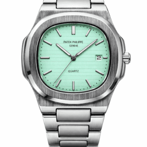 Tiffany Blue Dial stainless steel wristwatch front view