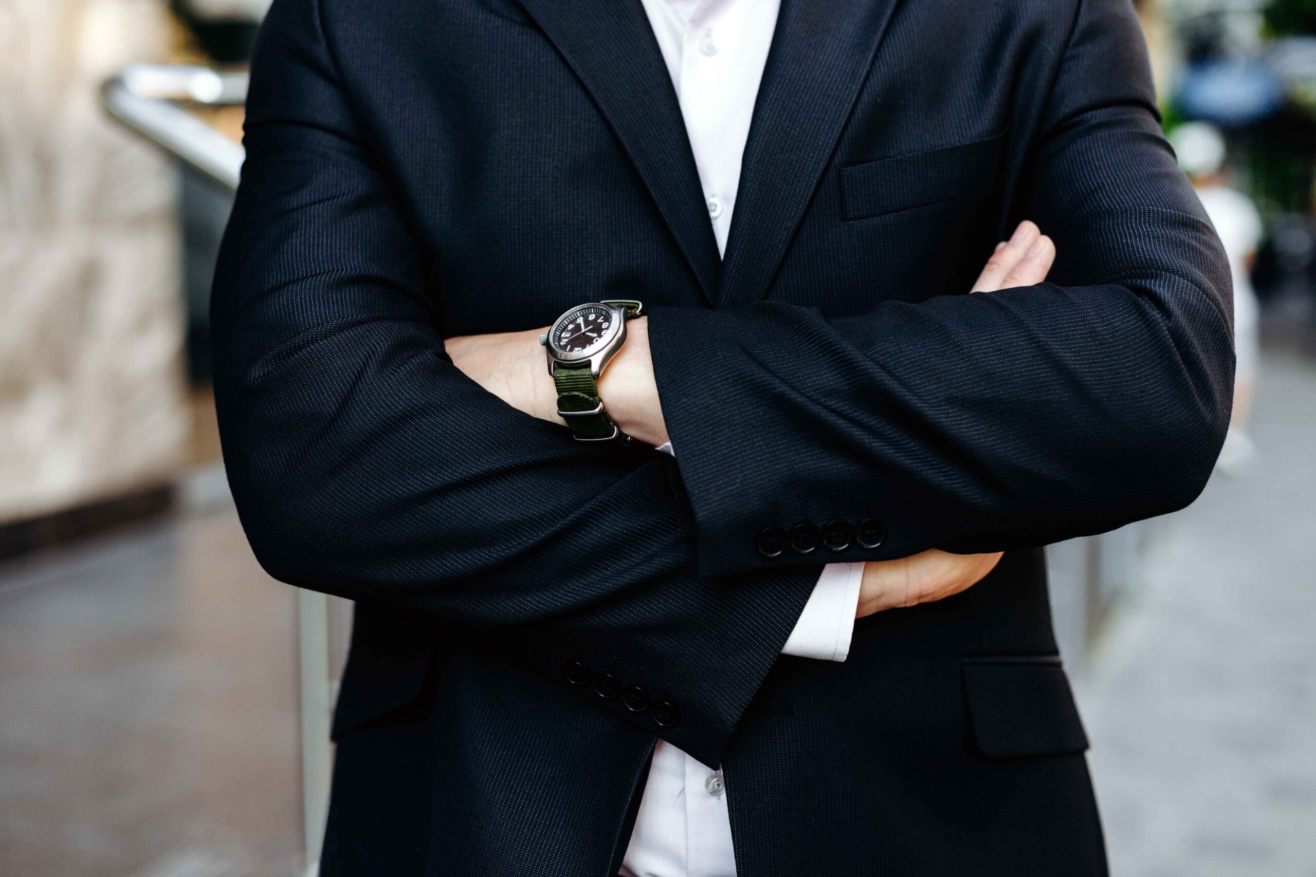 a man wearing a luxury watch