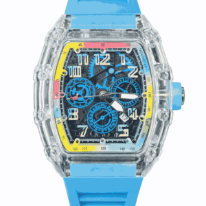 Richard Mille Skeleton Blue Dial watch front