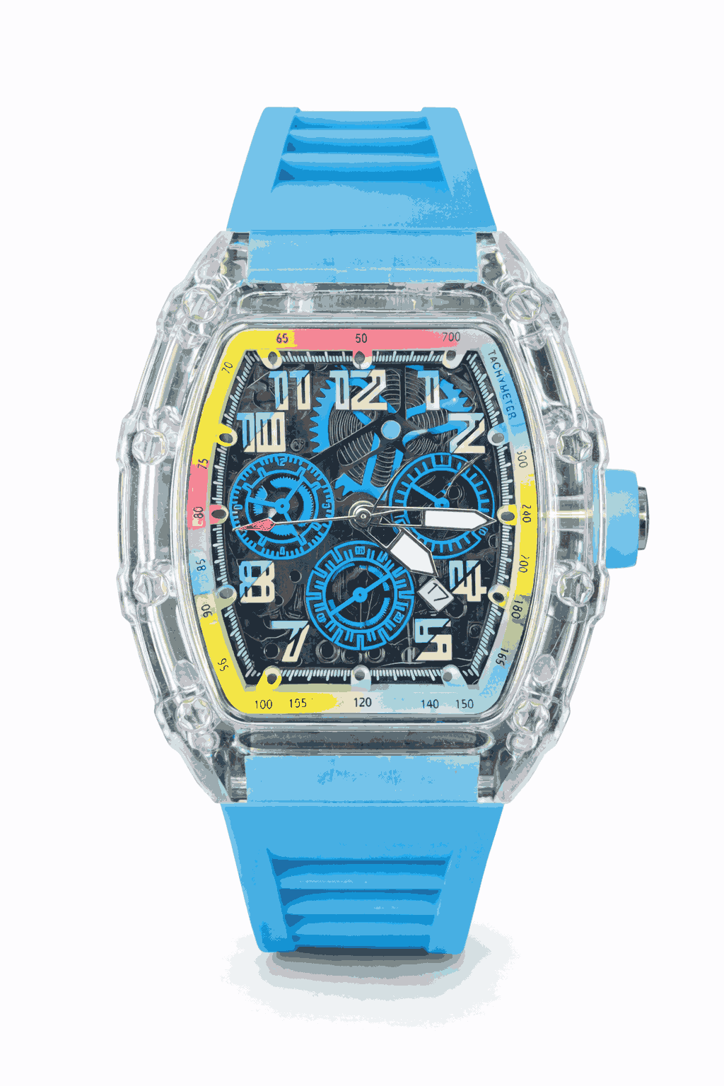 Richard Mille Skeleton Blue Dial watch front