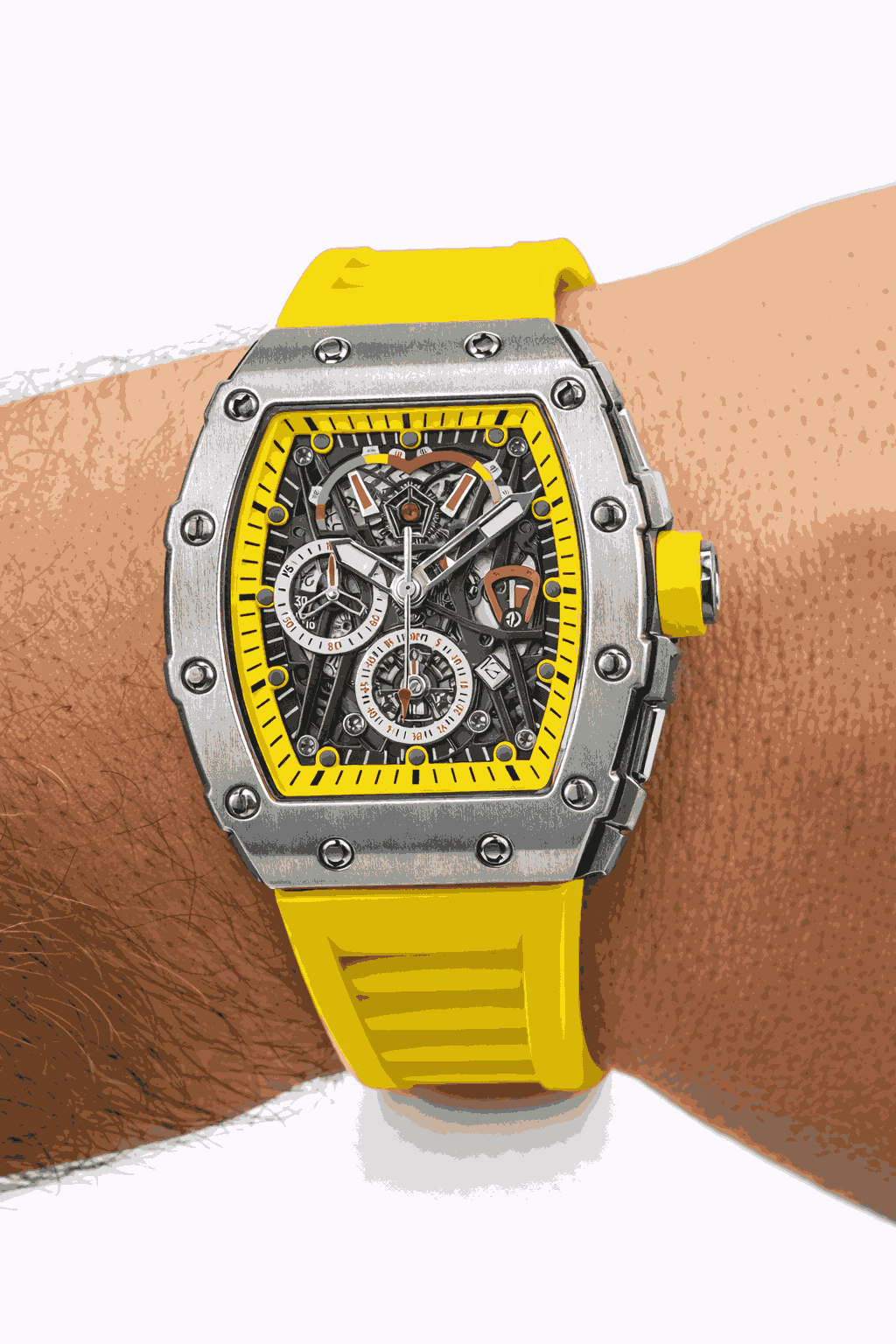 Bold watch worn style