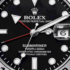 Rolex GMT Master black dial close up macro detail