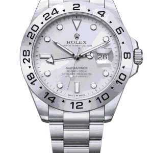 Rolex GMT Master ice blue dial stainless steel front view