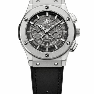 Hublot Skeleton Dial Leather Strap front view