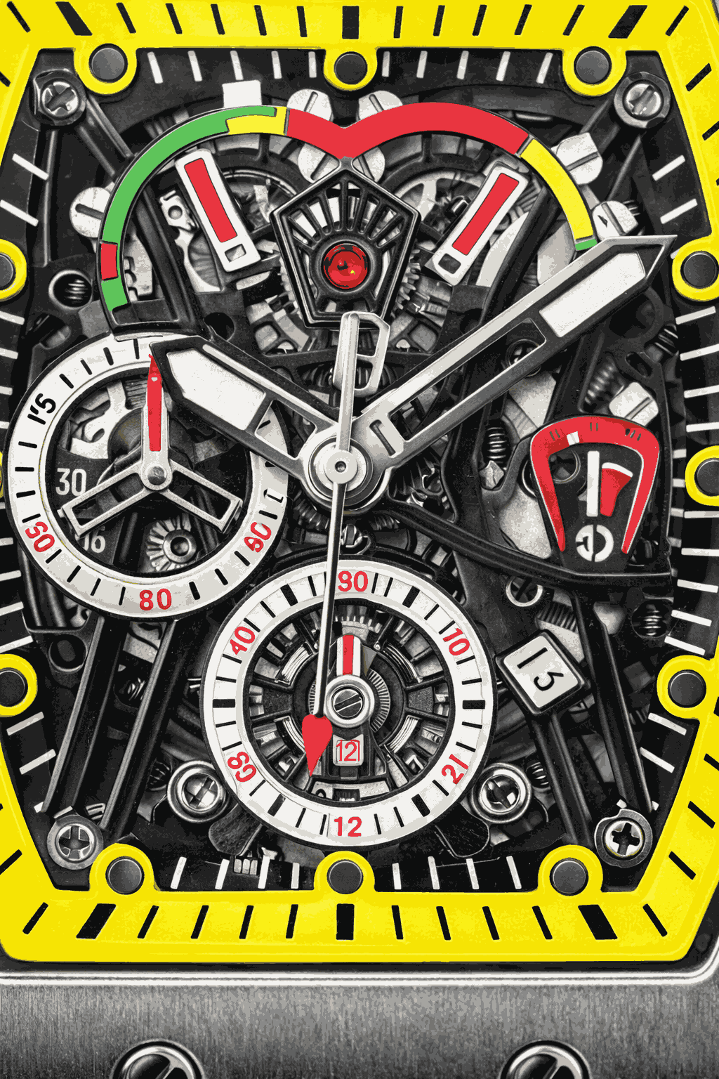 Skeleton dial detail macro